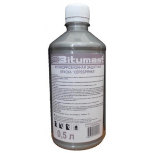 БИТУМАСТ антикоррозионная краска БТ-177 (0,5л) Серебрянка / BITUMAST антикоррозионная защитная краска БТ-177 (0,5л) Серебрянка Битумаст