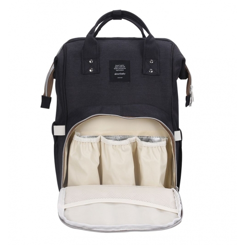 Сумка-рюкзак для мам с креплением и USB черная no name 37697952 2