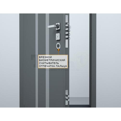 Врезной биометрический замок невидимка Титан-Battery Internal Biometric с врезным блоком управления 42674329 1