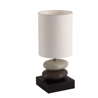 Настольная лампа St Luce Коричневый, Светло-серый/Белый E27 1*60W