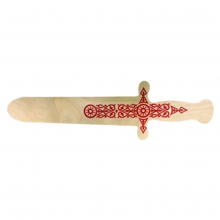 Игрушечный деревянный меч с росписью
