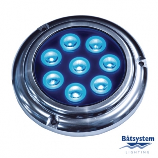 Batsystem Светильник палубный водонепроницаемый Batsystem Aquadisc 1000 9555B 12/24 В 16 Вт синий свет