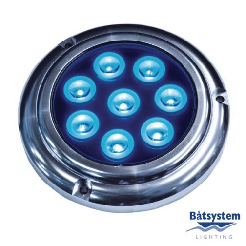 Batsystem Светильник палубный водонепроницаемый Batsystem Aquadisc 1000 9555B 12/24 В 16 Вт синий свет 1216449