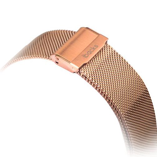 Ремешок из нержавеющей стали iBacks Double-buckle Stainless Steel Watchband для Apple Watch 40мм/ 38мм - (ip60227) Золото 42452879