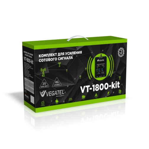 Комплект усиления сотовой связи VEGATEL VT-1800-kit (LED) VEGATEL 9251884 2