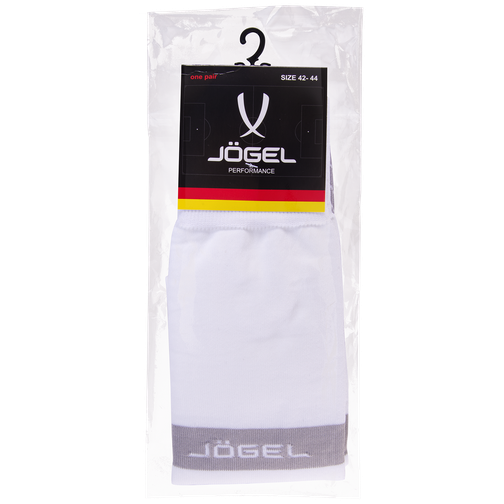 Гетры футбольные Jögel Ja-003, белый/серый размер 35-37 42221718