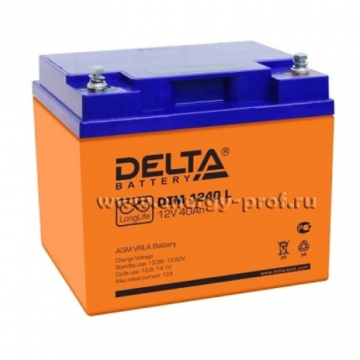 Аккумуляторные батареи Delta Аккумуляторная батарея DTM 1240 L 1242271