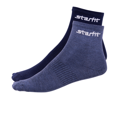 Носки средние Starfit Sw-206, темно-синий/синий меланж, 2 пары размер 43-46 42219779 7