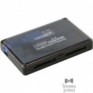 Orient USB 3.0 Card Reader/W SD/SDHC/microSD/T-Flash, поддержка SDXC/SD 3.0 UHS-1/SDHC (CR-305) черный