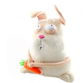 Мягкая игрушка "Зайчонок с морковкой", 43 см