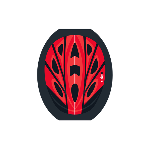 Шлем защитный Ridex Rapid, красный (s-m) 42222455