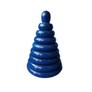 Игрушка "Пирамидка", синяя, 13 см RNToys