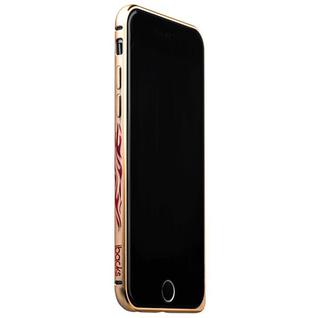 Бампер металлический iBacks Colorful Arc-shaped Flame Aluminium Bumper for iPhone 6s/ 6 (4.7) - gold edge (ip60016) Золото