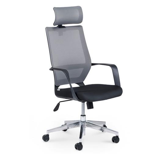 Кресло офисное Варио 2/черный пластик/серая сетка спинка/черная ткань сиденье NORDEN Chairs 42859277 1