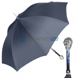 Зонт-трость "Серебристый лев" темно-синий