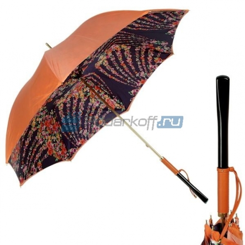 Женский зонт-трость Orange Fiore Classic Pelle 762175