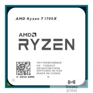 Amd CPU AMD Ryzen Ryzen 7 1700X OEM 3.8GHz, 20MB, 95W, AM4