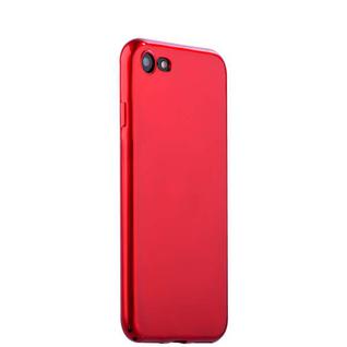 Чехол-накладка силиконовый J-case Shiny Glazed Series 0.5mm для iPhone 8/ 7 (4.7") Jet Red Красный