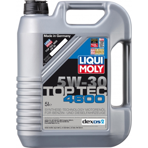 Моторное масло LIQUI MOLY Top Tec 4600 5W-30 5 литров 5922809