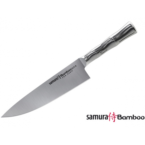 Нож кухонный стальной Шеф Samura BAMBOO, 200мм 94202