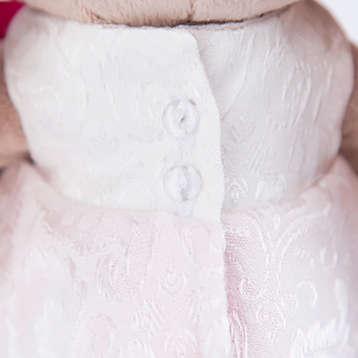 Зайка Ми в белом платье с розой StS-171 - 25 cm 37886509 4