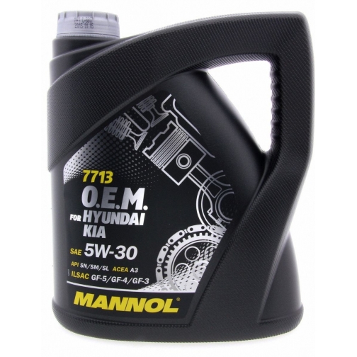 Моторное масло MANNOL 7713 O.E.M. 5W30 4л for Hyundai Kia арт. 4036021401485 5921954