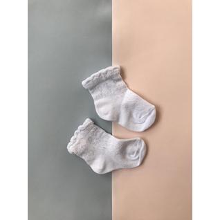 c-918 носки детские белый ажурные Gamma (12-18) (12)