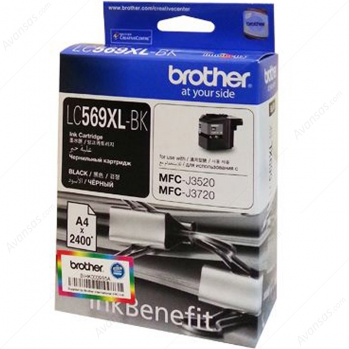 Оригинальный картридж LC569XLBK для BROTHER MFC-J3520, MFC-J3720 черный, струйный 8099-01 849956