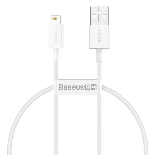 USB дата-кабель Baseus Superior Series Fast Charging Data Cable Lightning 2.4A (CALYS-02) 0.25м Белый 42848659