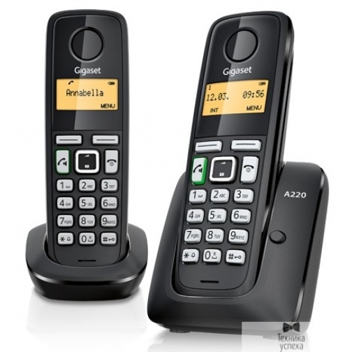 Gigaset Телефон Gigaset A220 Duo <Black> 2748298