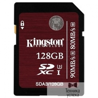 Kingston SecureDigital 128Gb Kingston SDA3/128GB SDXC UHS-I U3
