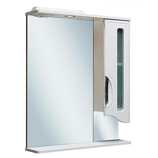 Шкаф зеркальный для ванной Runo Толедо 75 Белый Правый 38114481