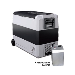 Компрессорный автохолодильник Alpicool T60 с внешней батареей (+ Шесть аккумуляторов холода в подарок!)