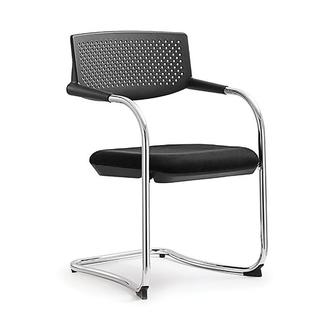 Кресло офисное Самба black CF/хром/черный пластик/черная ткань NORDEN Chairs