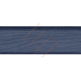 Т-ПЛАСТ плинтус Ольха синяя 035 (2,5м) / T.PLAST плинтус с кабель-каналом и мягким краем Ольха синяя 035 (2,5м) Т-Пласт