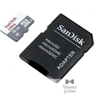 SanDisk Micro SecureDigital 16Gb SanDisk SDSQUNB-016G-GN3MA MicroSDHC Class 10 UHS-I, SD adapter