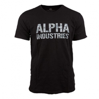 Alpha Industries Футболка Alpha Industries Camo Print, цвет черно-белый