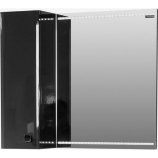 Зеркало-шкаф Edelform Нота 90 черный со светильником Edelform