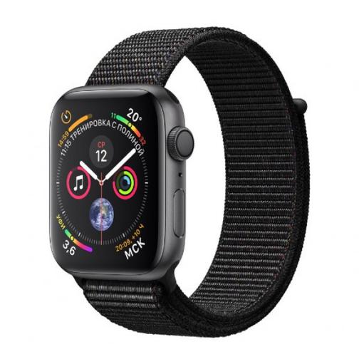 Часы Apple Watch Series 4 GPS 40mm Space Gray Aluminum Case with Black Sport Loop MU672 42301548