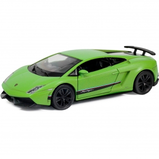 Инерционная машинка Lamborghini Gallardo - Superleggera, матово-зеленая, 1:36 RMZ City