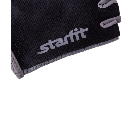 Перчатки для фитнеса Starfit Su-127, черный/серый размер S 42300619 1