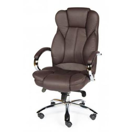 Кресло офисное/VERSA BROWN/Верса/(brown) сталь + хром/темно-коричневая экокожа 42450767
