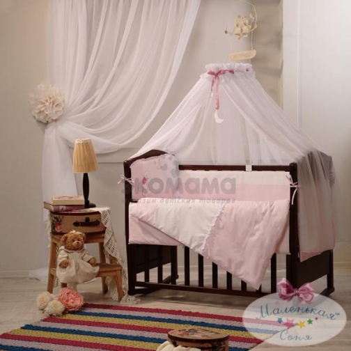 Комплект в кроватку Darling Маленькая Соня 7 предметов - Розовый Маленькая Соня 9201056