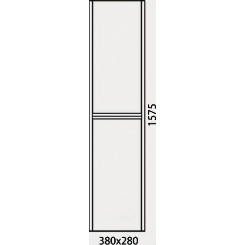 Шкаф-пенал Edelform Unica 38 белый глянец, дуб гальяно 37956511 1