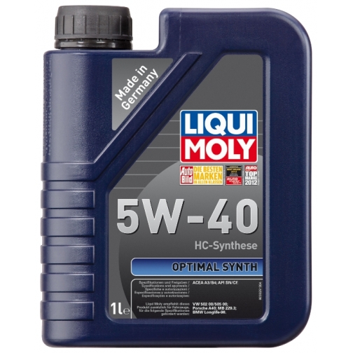 Моторное масло LIQUI MOLY Optimal Synth 5W-40 1 литр 5926766