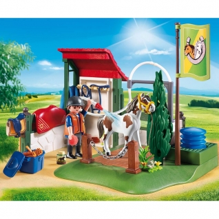 Конструктор Playmobil Грумерская станция для лошадей