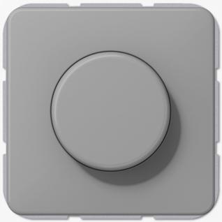 Светорегулятор (диммер) Jung CD поворотно-нажимной 100-1000 Вт серый пластик