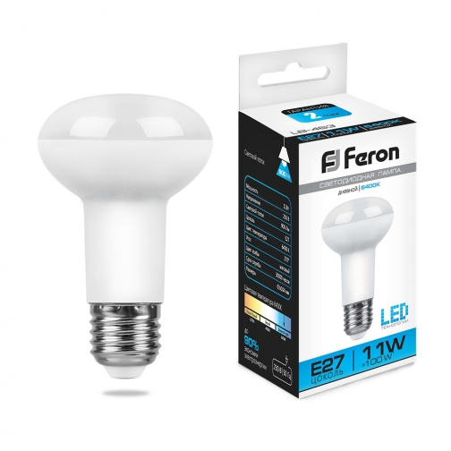 Светодиодная лампа Feron LB-463 (11W) 230V E27 6400K R63 8164912
