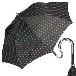 Зонт-трость "Полосы" черный