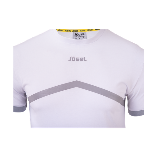 Футболка тренировочная Jögel Jct-1040-018, хлопок, белый/серый размер M 42222518